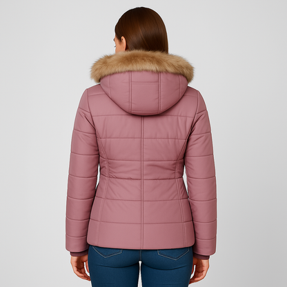 Stylish Hooded Winter Coat with Long Sleeves