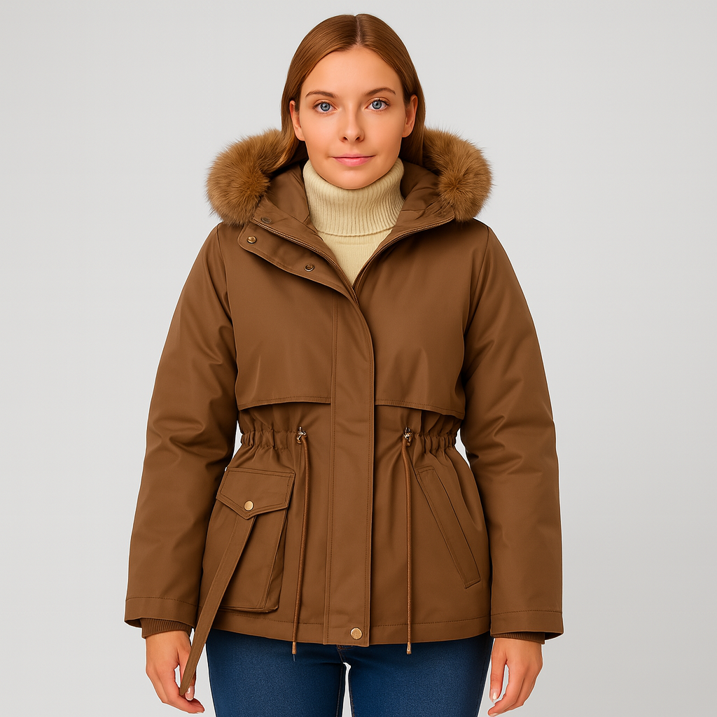Warm Fur Hooded Winter Coat