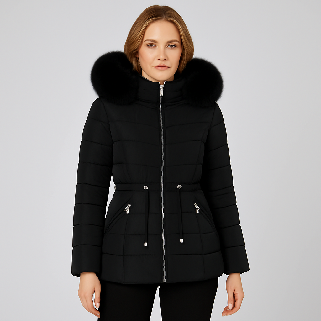 Warm Insulated Quilted Winter Parka Coat