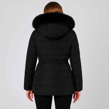 Warm Insulated Quilted Winter Parka Coat