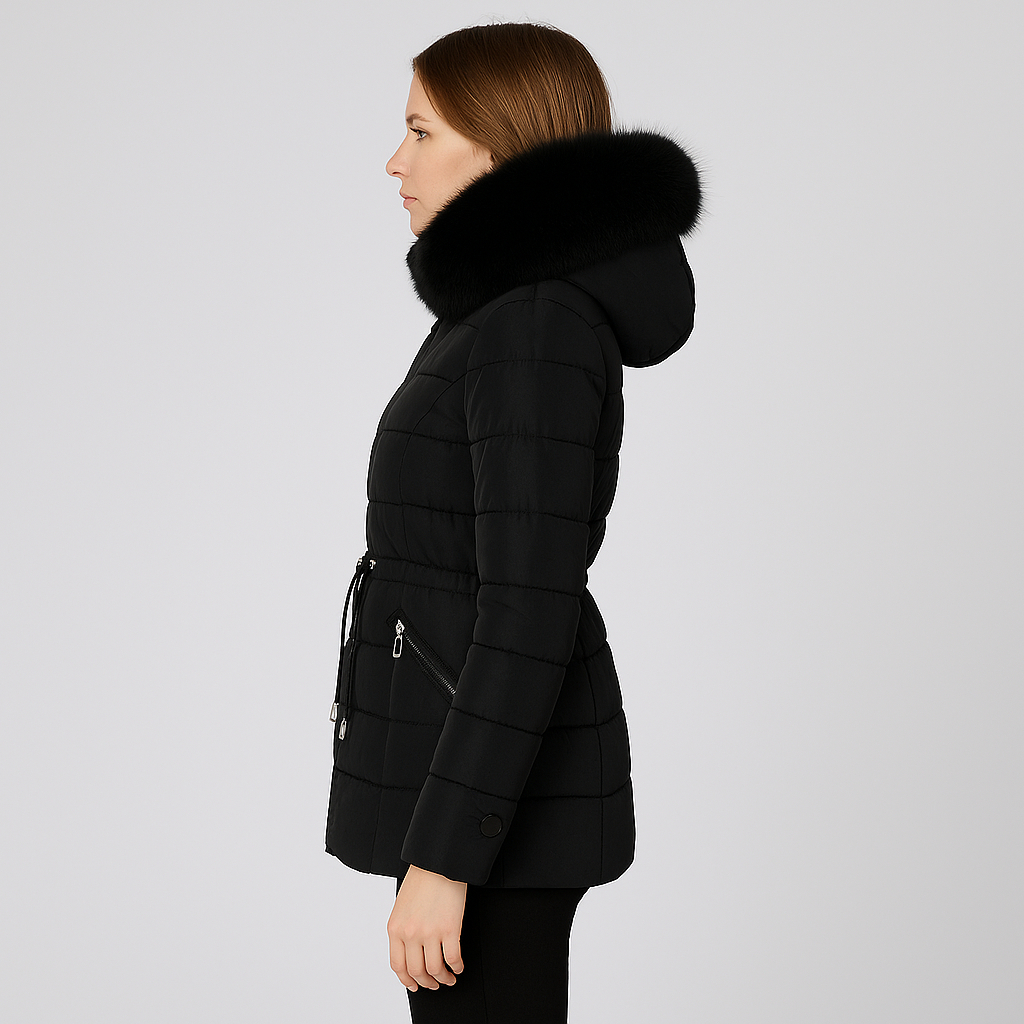 Warm Insulated Quilted Winter Parka Coat