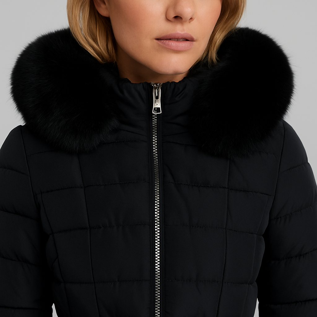 Warm Insulated Quilted Winter Parka Coat