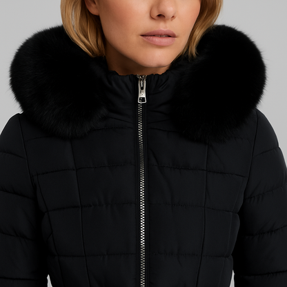 Warm Insulated Quilted Winter Parka Coat