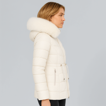 Warm Insulated Quilted Winter Parka Coat