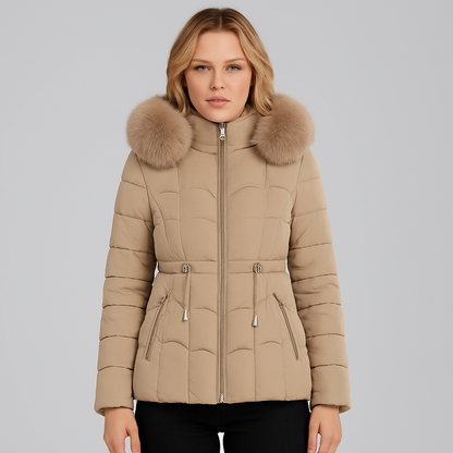 Warm Insulated Quilted Winter Parka Coat