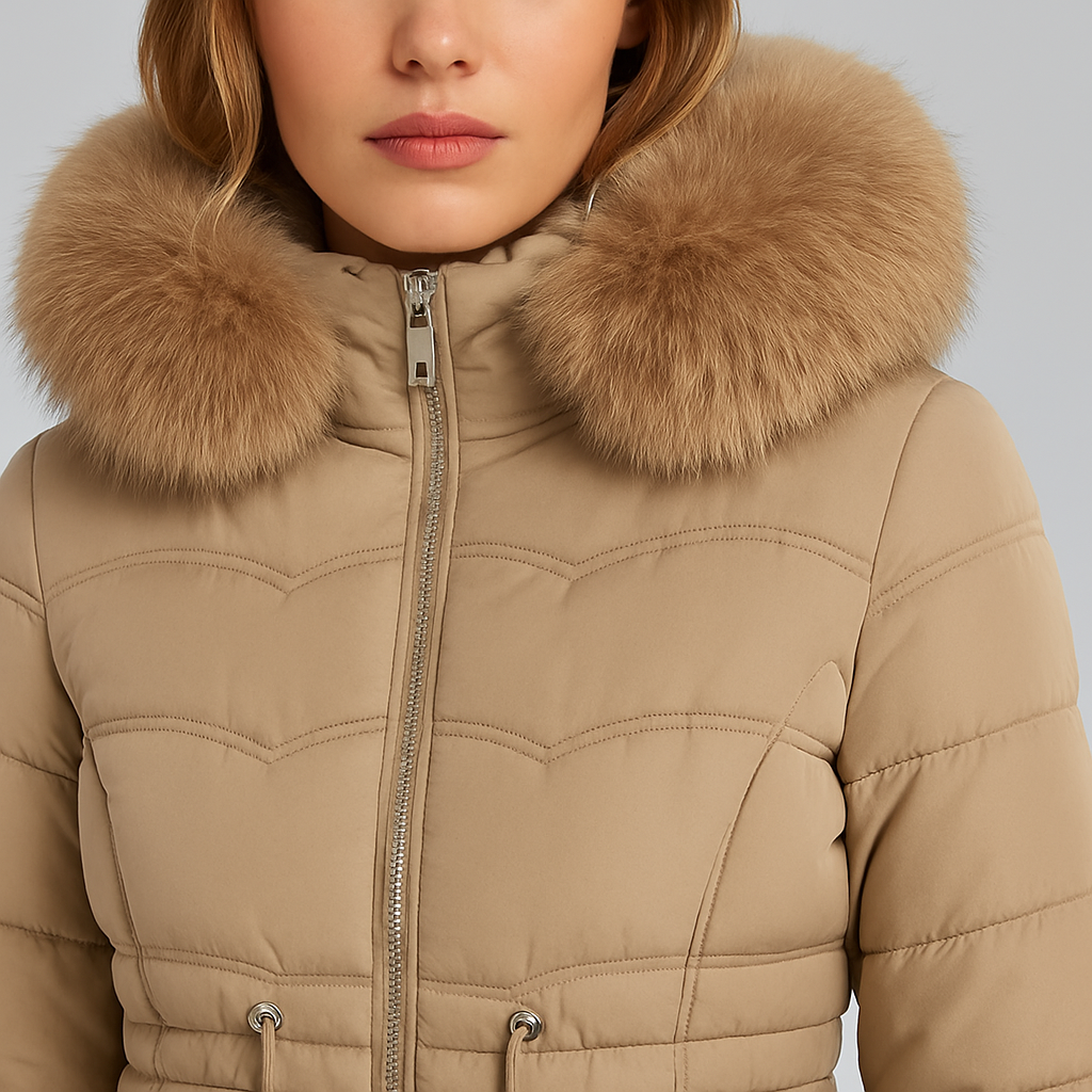 Warm Insulated Quilted Winter Parka Coat