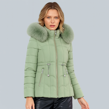 Warm Insulated Quilted Winter Parka Coat