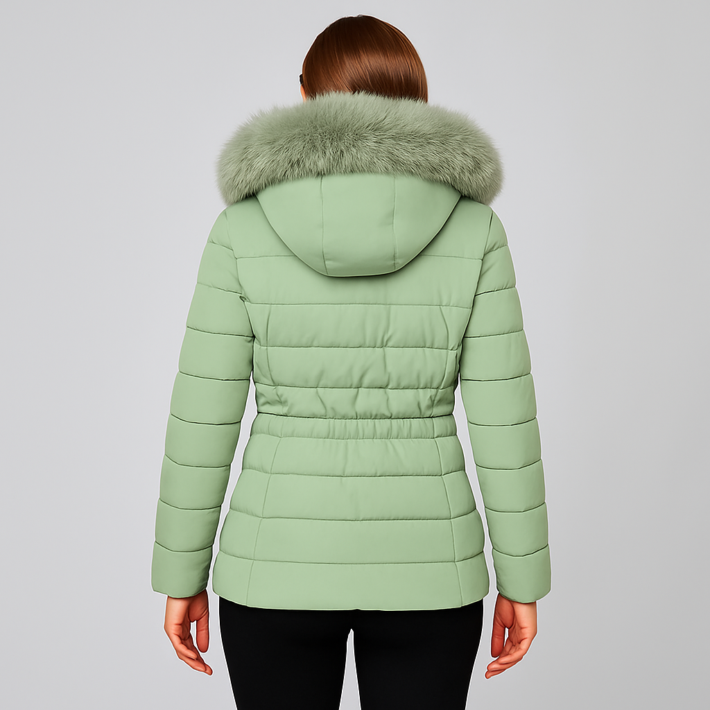 Warm Insulated Quilted Winter Parka Coat