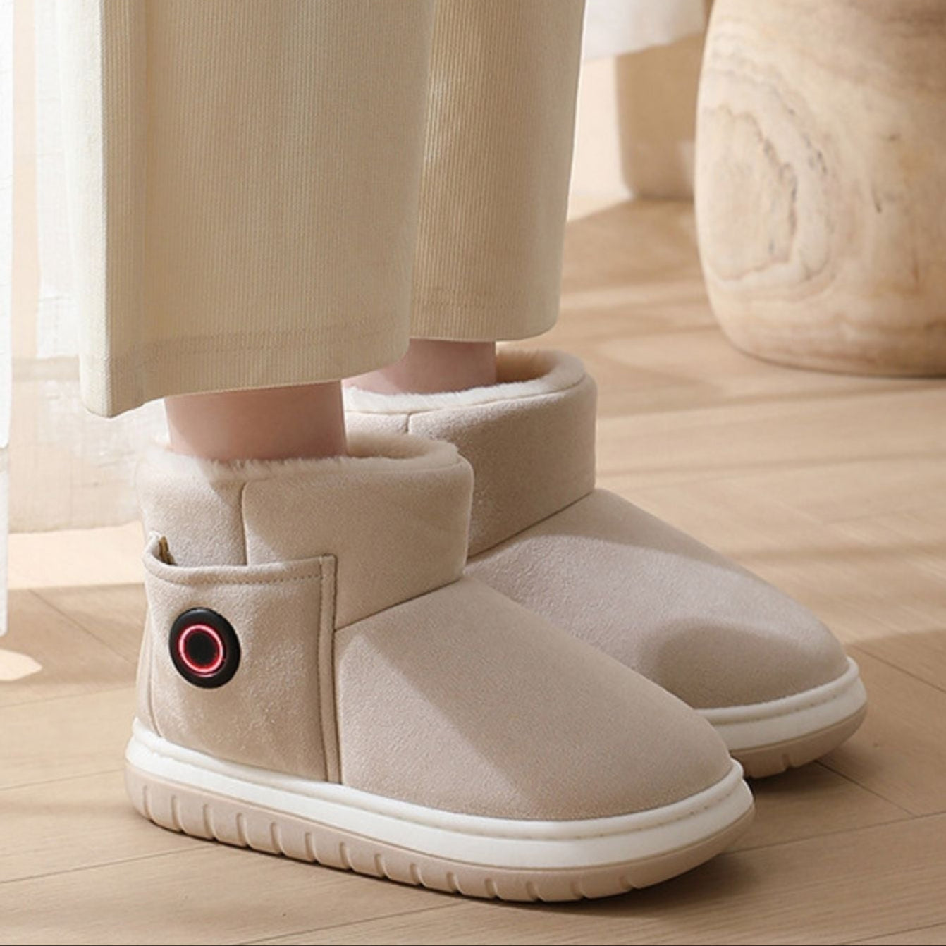 Cozy Electric Slipper Shoes for Warm Indoors