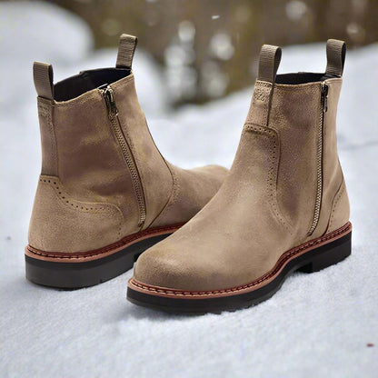 Comfortable Suede Chelsea Ankle Boots