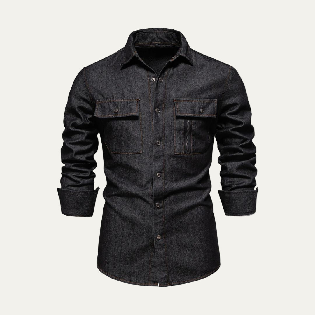 Classic Blue Straight Fit Denim Jacket