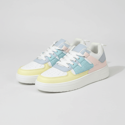 Fashionable High Top Sneakers with Thick Sole