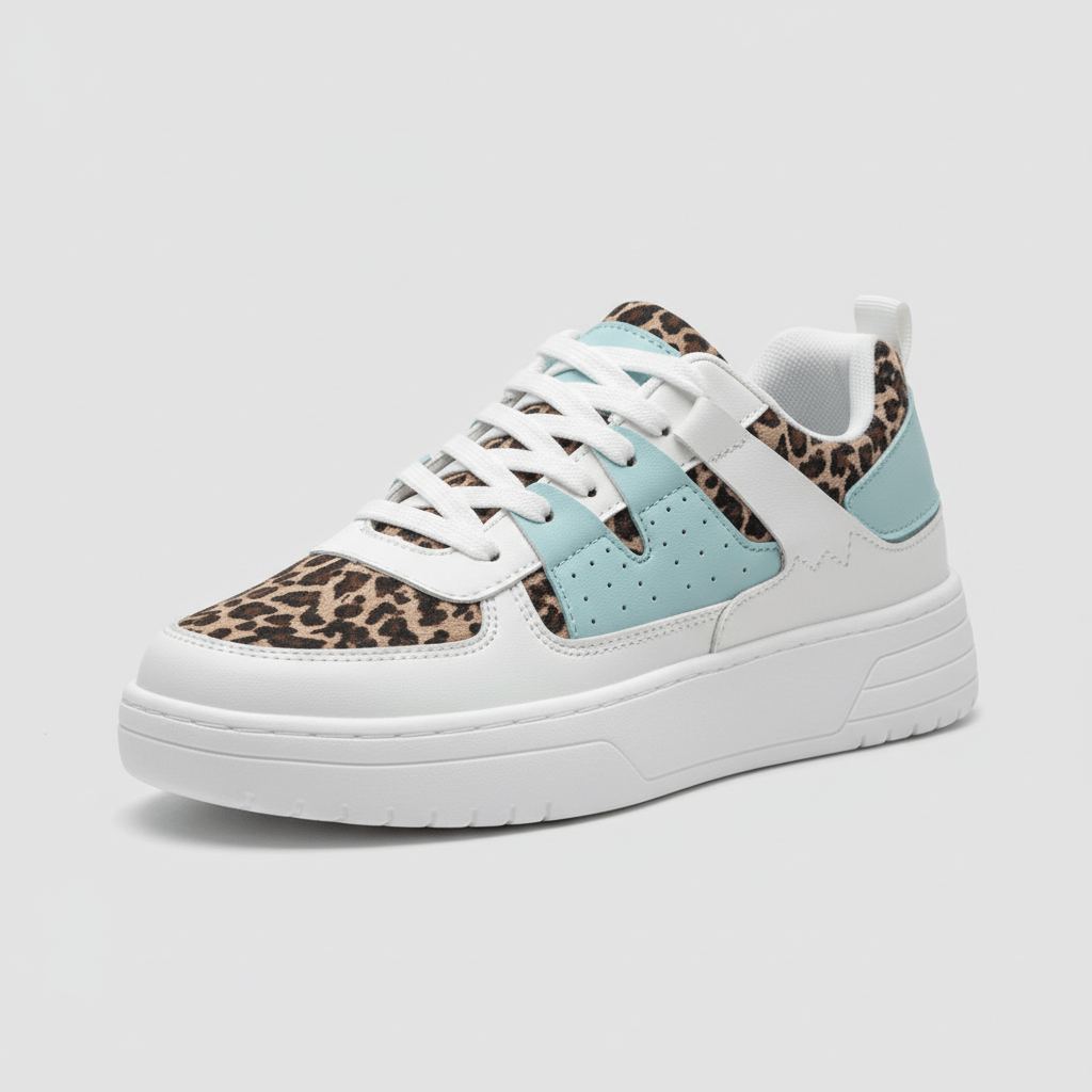 Fashionable High Top Sneakers with Thick Sole