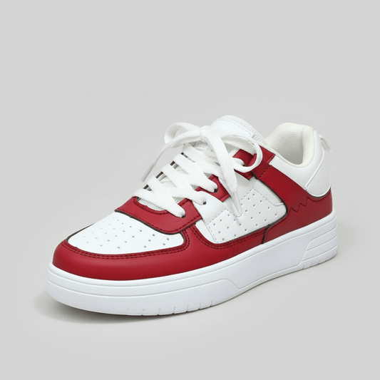Fashionable High Top Sneakers with Thick Sole - OutfitLondon