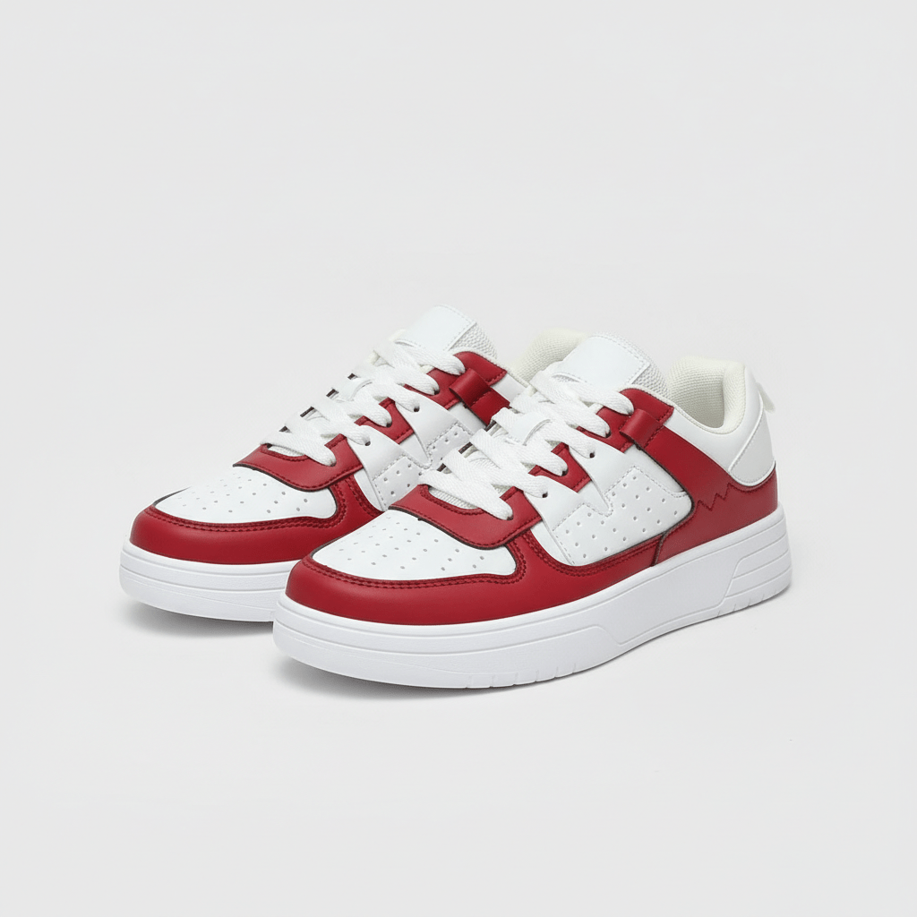 Fashionable High Top Sneakers with Thick Sole