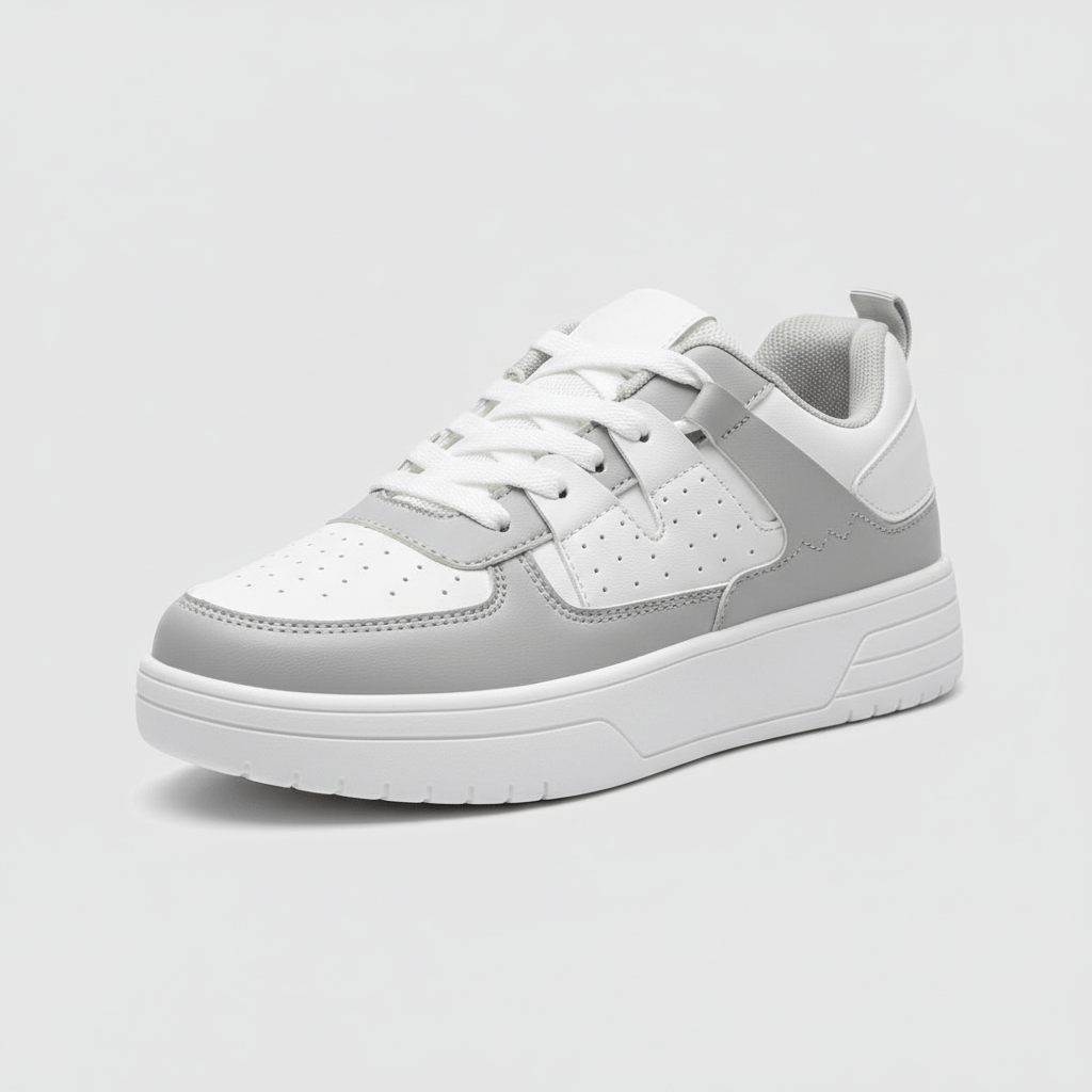 Fashionable High Top Sneakers with Thick Sole