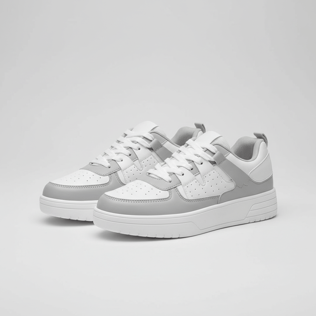 Fashionable High Top Sneakers with Thick Sole