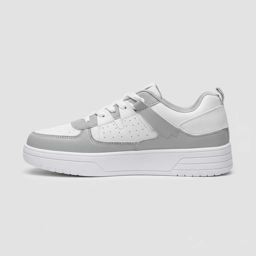 Fashionable High Top Sneakers with Thick Sole