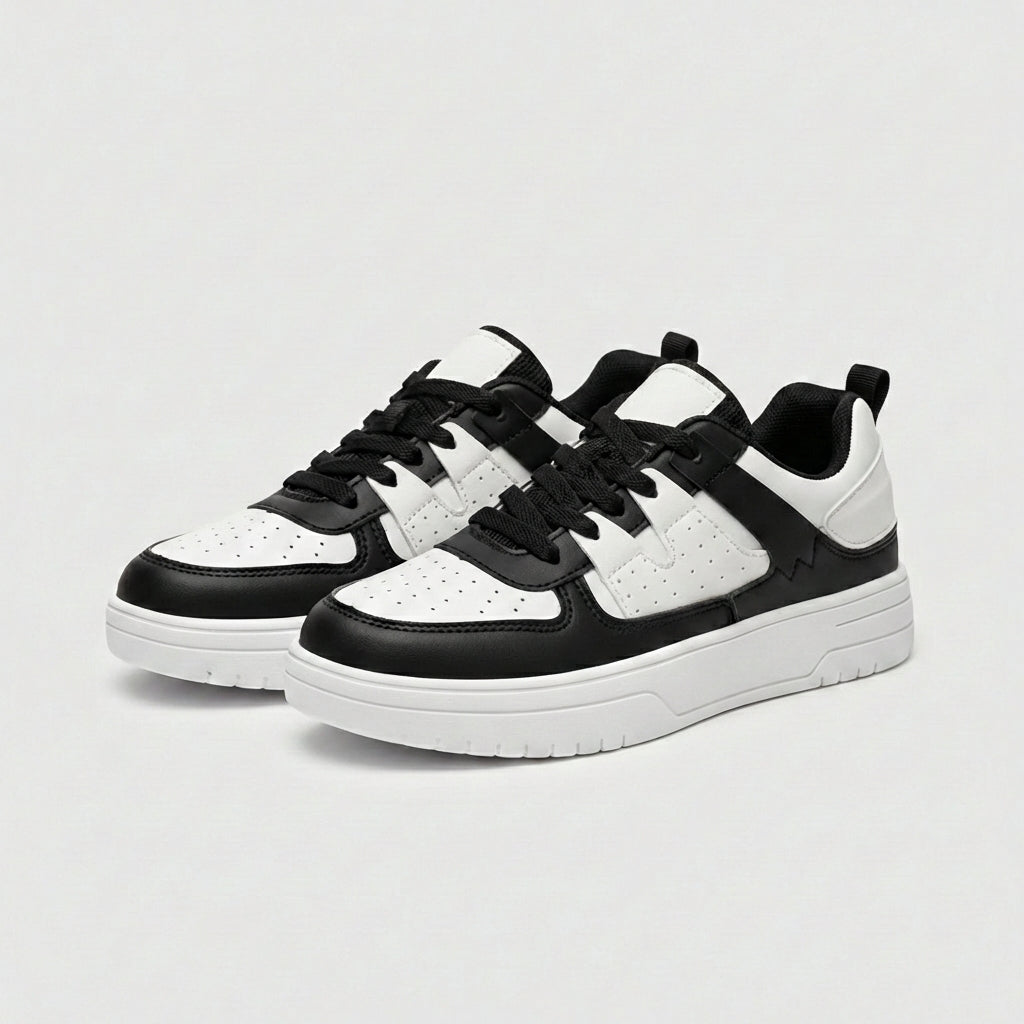 Fashionable High Top Sneakers with Thick Sole