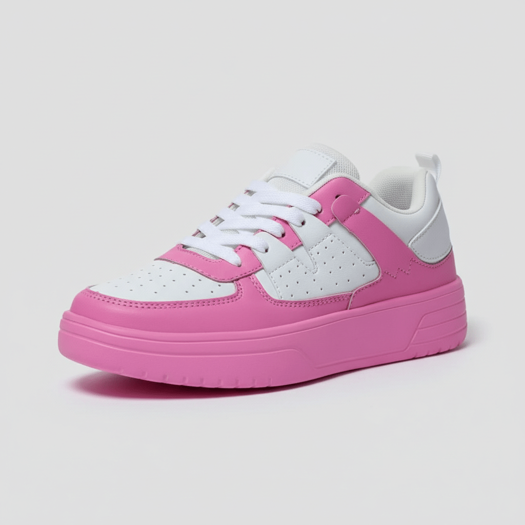 Fashionable High Top Sneakers with Thick Sole