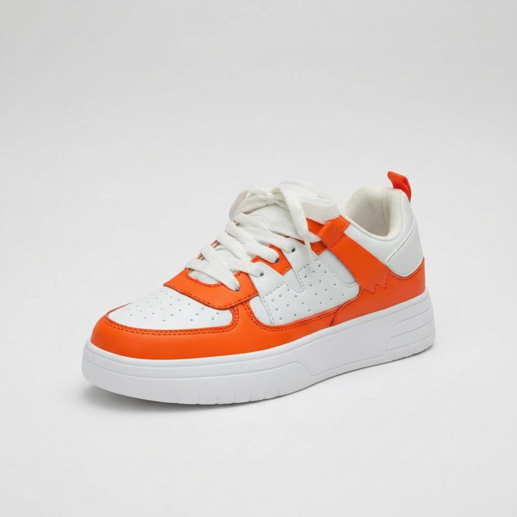 Fashionable High Top Sneakers with Thick Sole