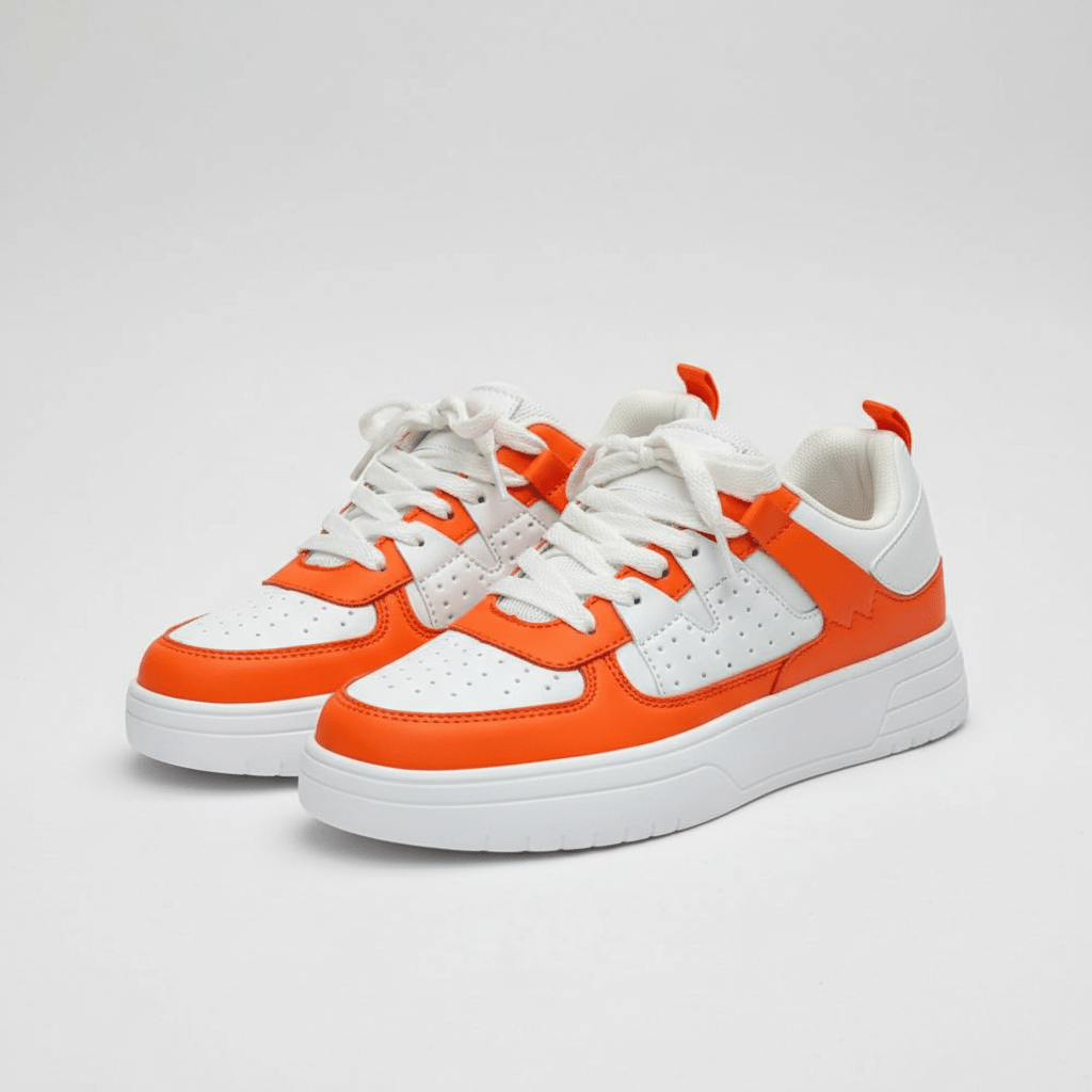 Fashionable High Top Sneakers with Thick Sole