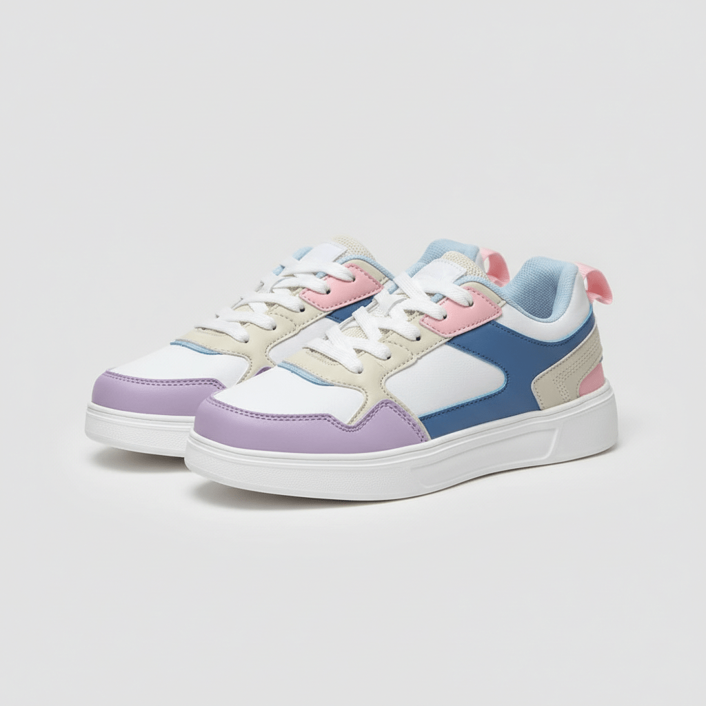 Fashionable High Top Sneakers with Thick Sole