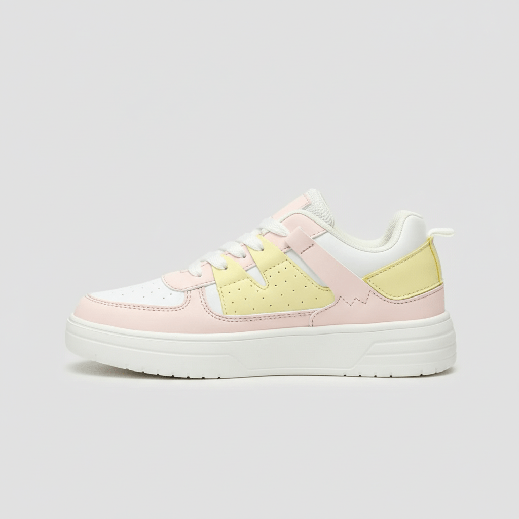 Fashionable High Top Sneakers with Thick Sole