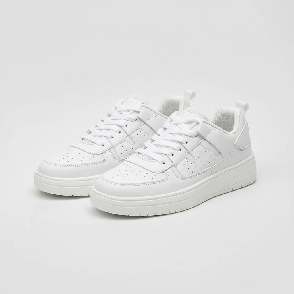 Fashionable High Top Sneakers with Thick Sole
