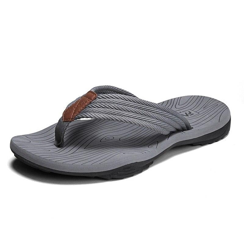 Comfortable Arch Support Flip Flop Sandals Gray - OutfitLondon