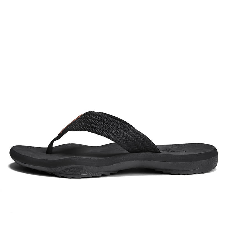 Comfortable Arch Support Flip Flop Sandals Black