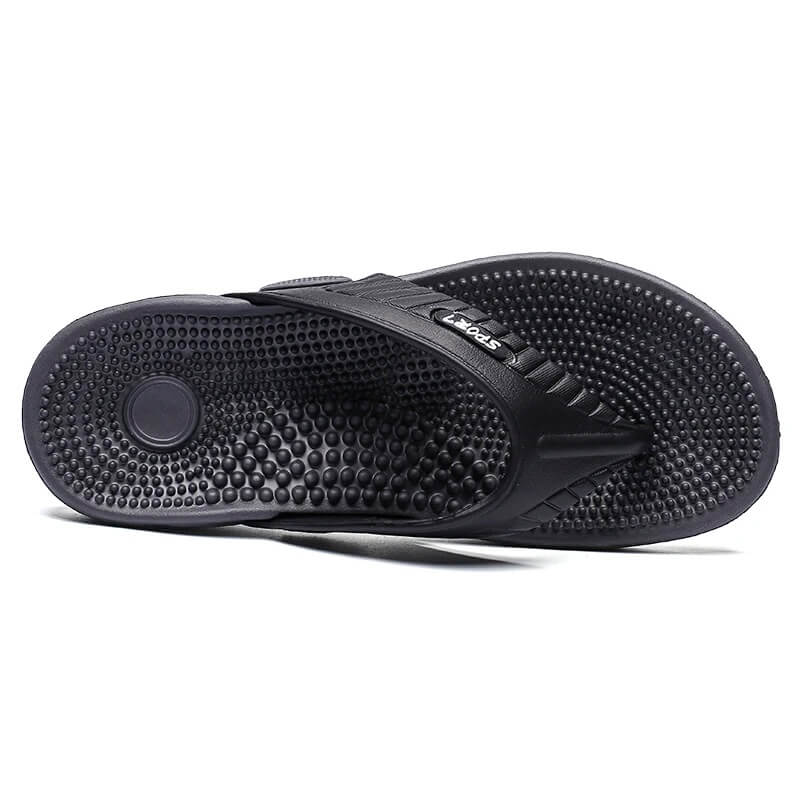 Comfortable Orthopedic Flip Flop Sandals Black