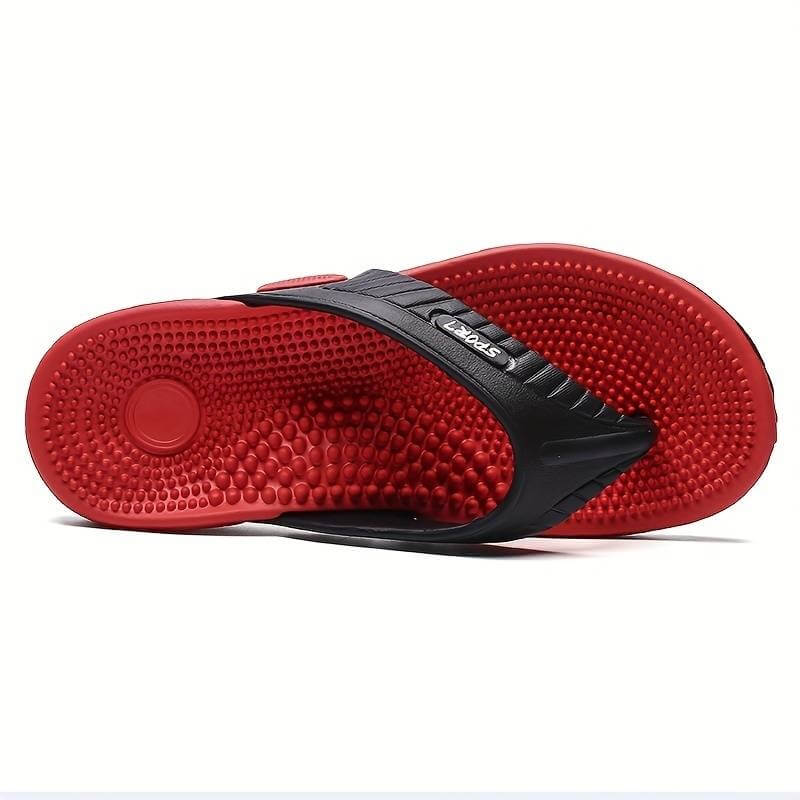Comfortable Orthopedic Flip Flop Sandals Red