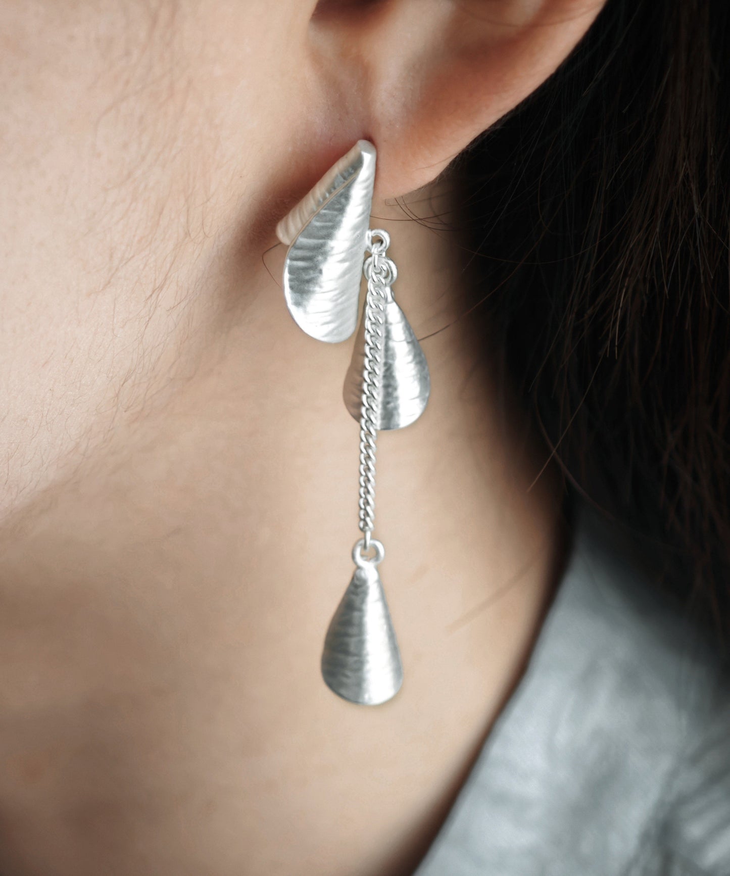 Women's Copper Silk Tassel Earrings Lightweight - OutfitLondon