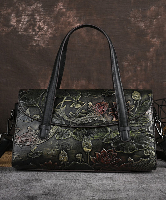 Women's Gold Calf Leather Crossbody Tote Bag Secure Zipper - OutfitLondon