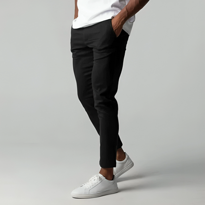 Comfortable Fit Chino Pants - Relaxed Hip Slim Leg - OutfitLondon