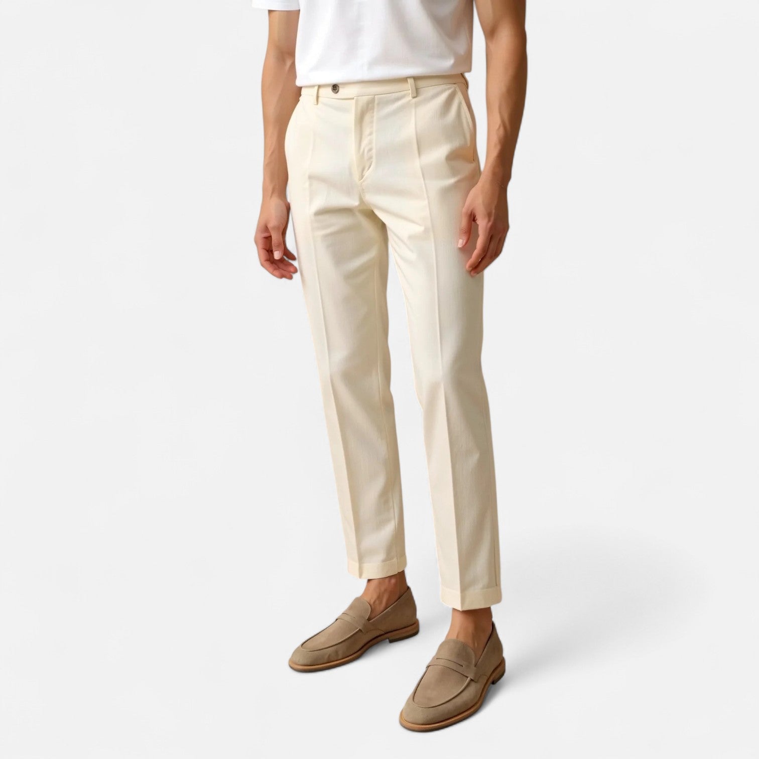 Comfortable Chino Pants - Soft Blend Regular Fit - OutfitLondon