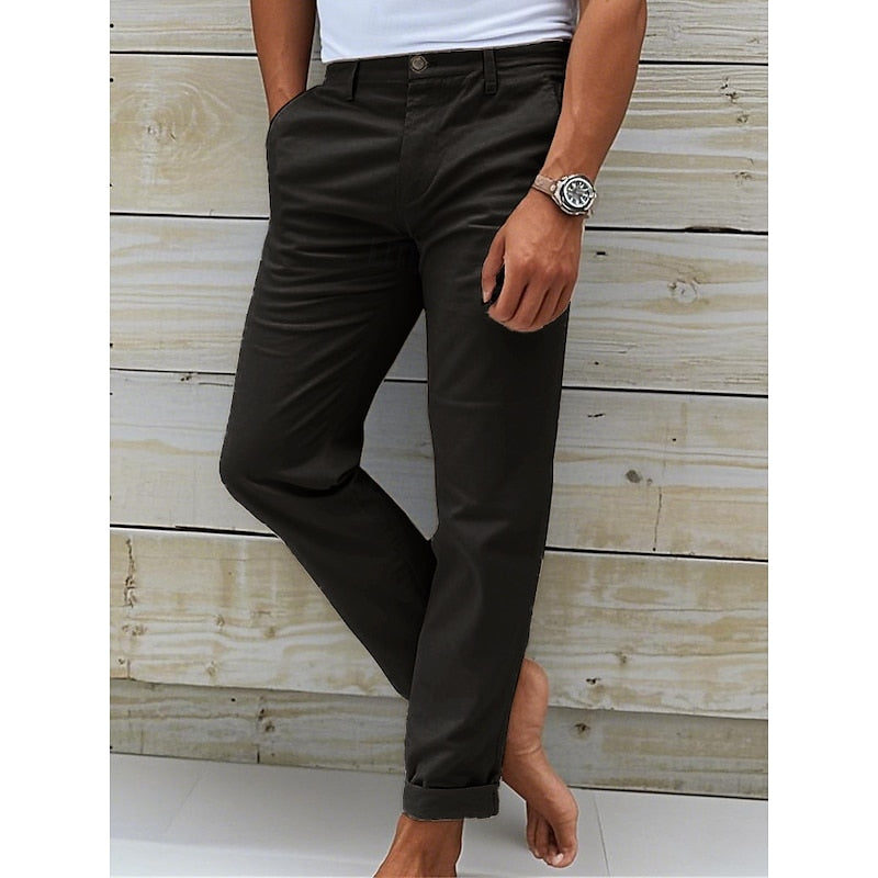 Comfortable Fit Chinos With Stretch Waistband