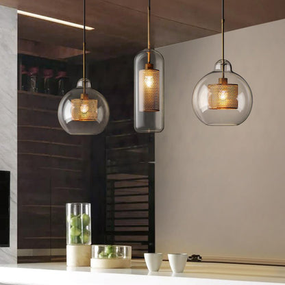 Sleek Glass Drop Pendant Light Fixture