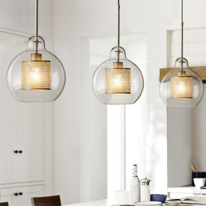Sleek Glass Drop Pendant Light Fixture