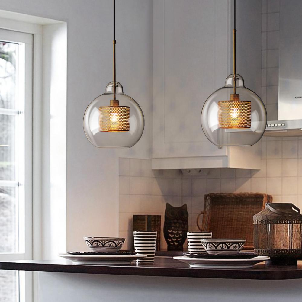 Sleek Glass Drop Pendant Light Fixture