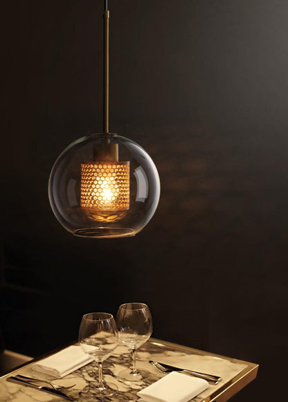Sleek Glass Drop Pendant Light Fixture