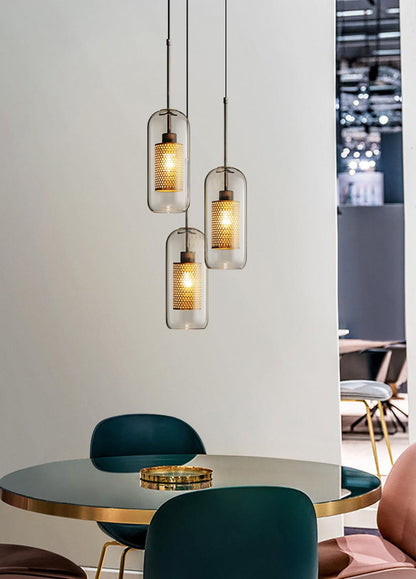 Sleek Glass Drop Pendant Light Fixture