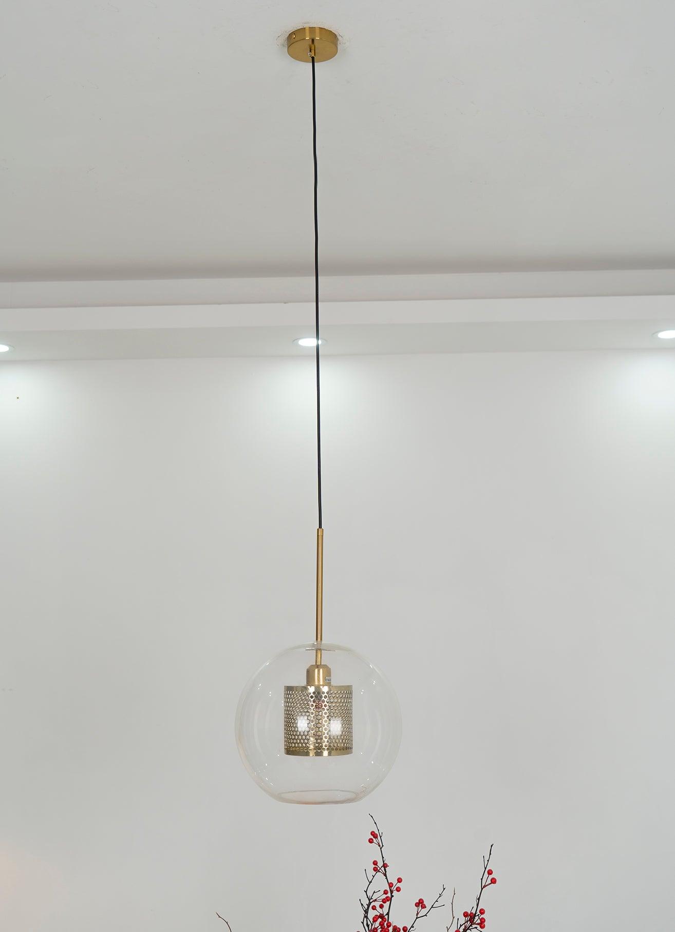 Sleek Glass Drop Pendant Light Fixture