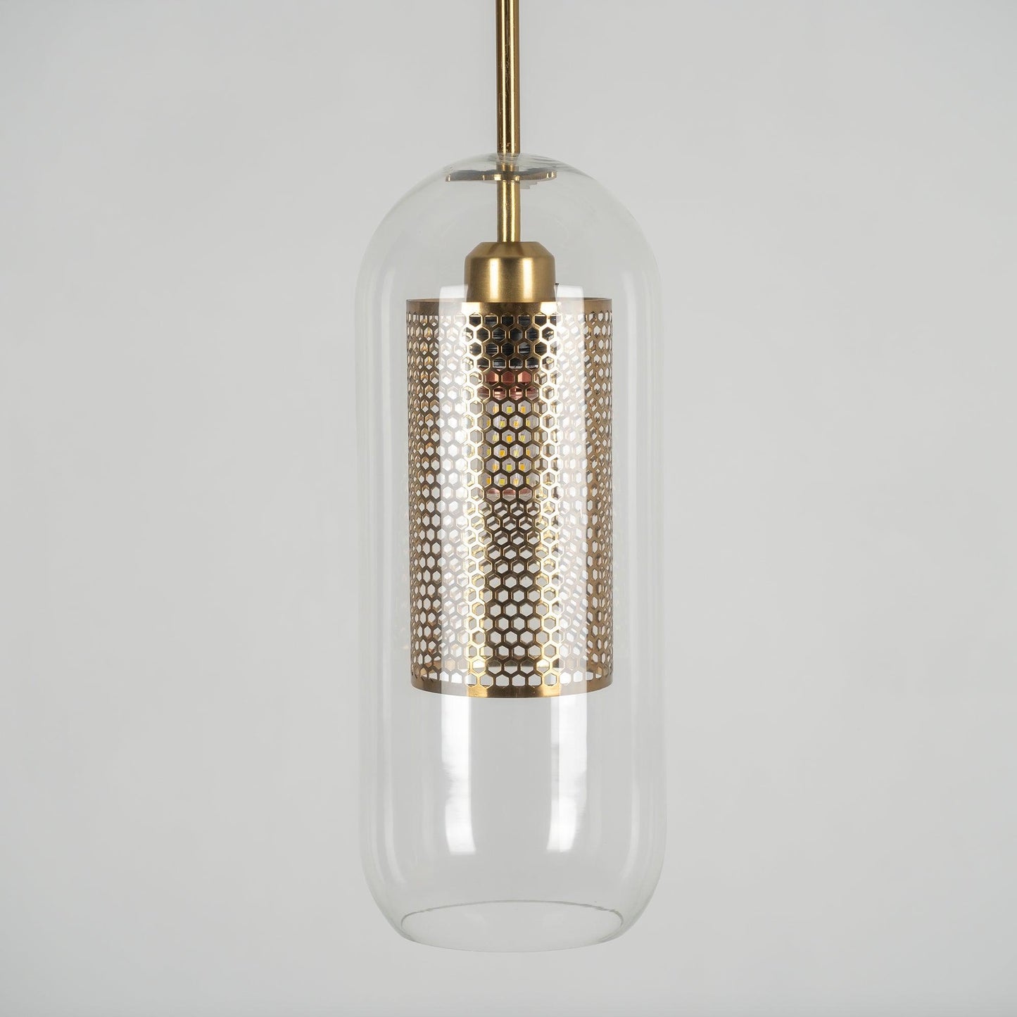 Sleek Glass Drop Pendant Light Fixture