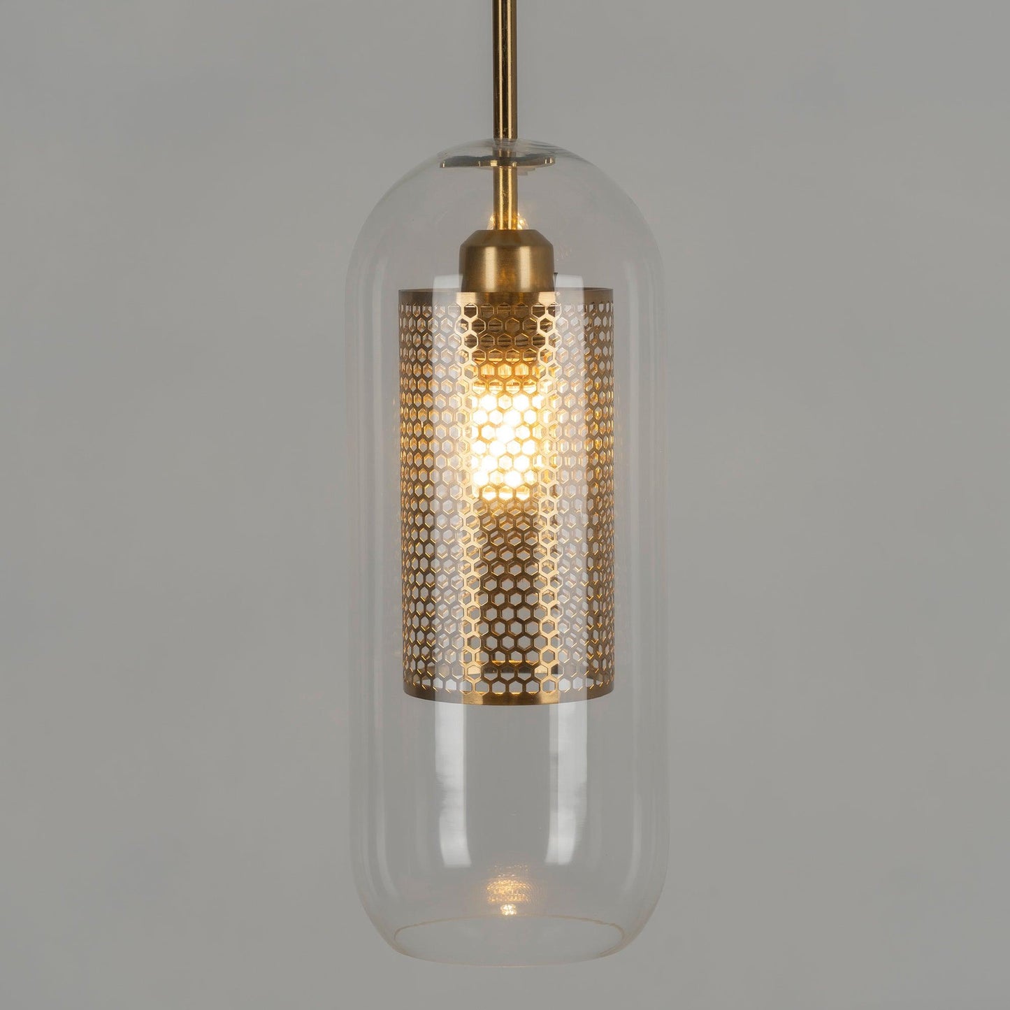 Sleek Glass Drop Pendant Light Fixture