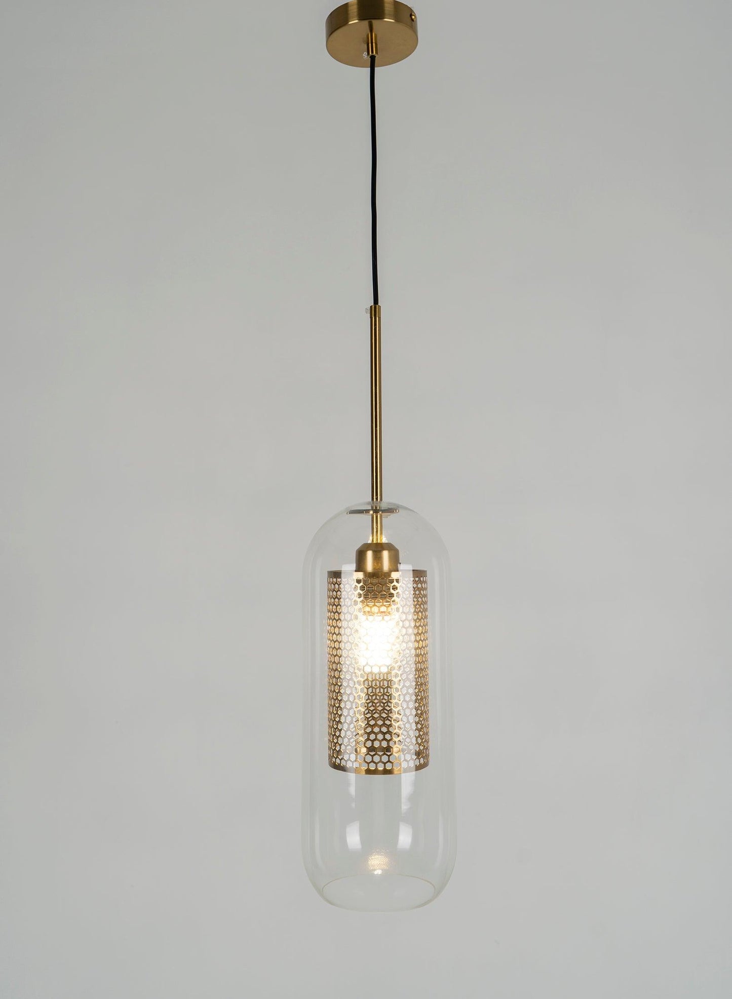 Sleek Glass Drop Pendant Light Fixture