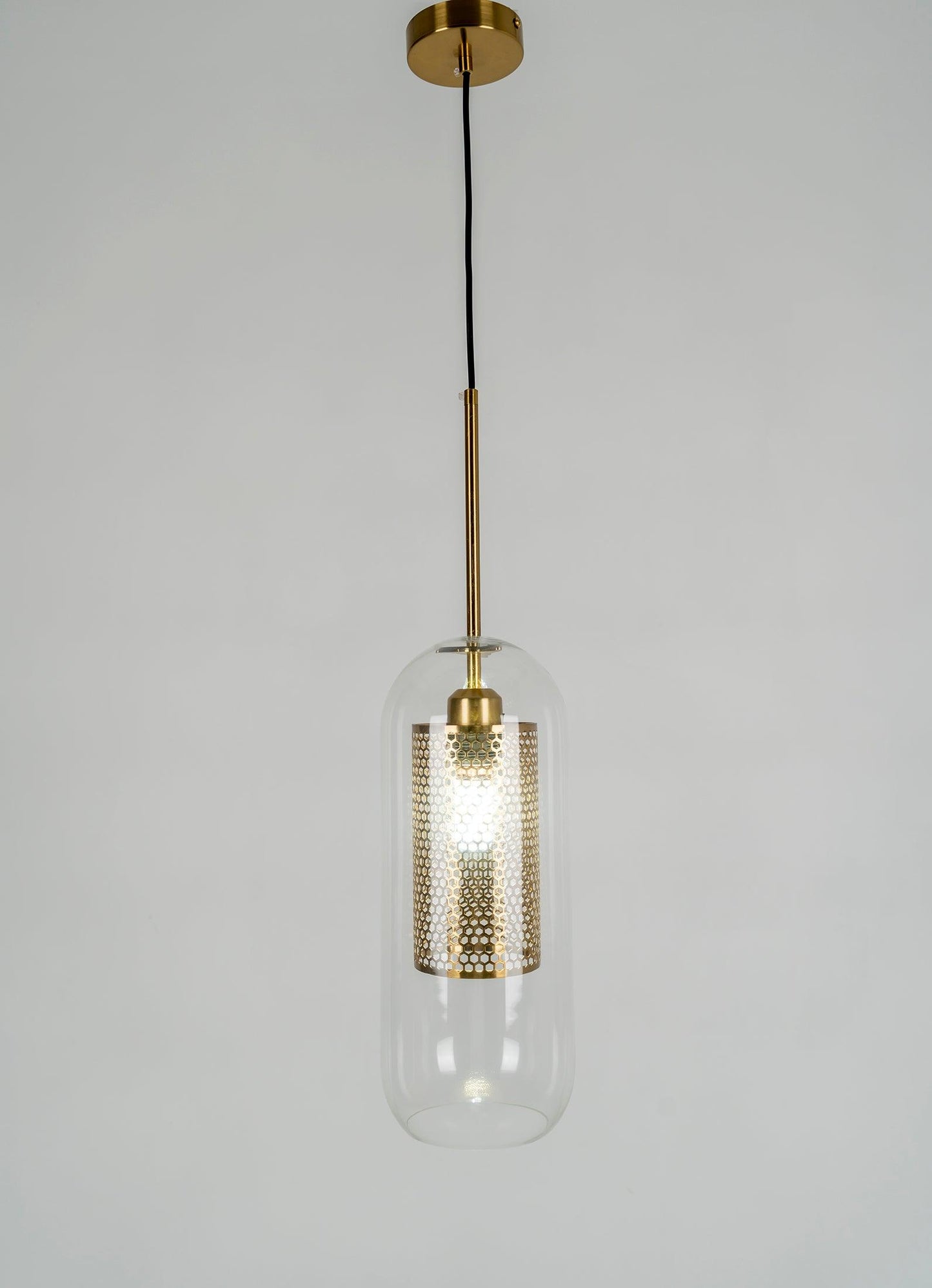 Sleek Glass Drop Pendant Light Fixture