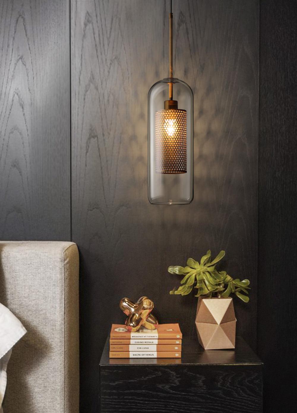 Sleek Glass Drop Pendant Light Fixture