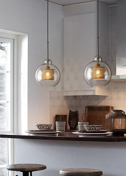Sleek Glass Drop Pendant Light Fixture